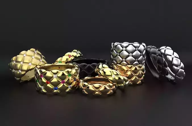 300 models rings Copy Faber-Je  for 3d printing 3D print model