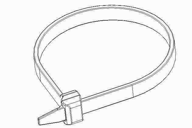 118-05040 Hellermann Cable Ties for thin-walled bundles T50ROS 3D print model_1