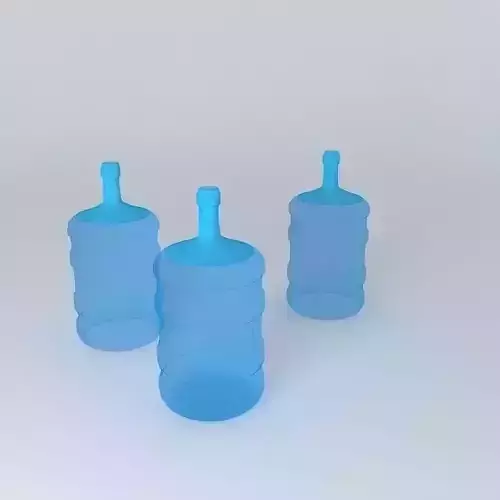 Bottle of purified water Free 3D model