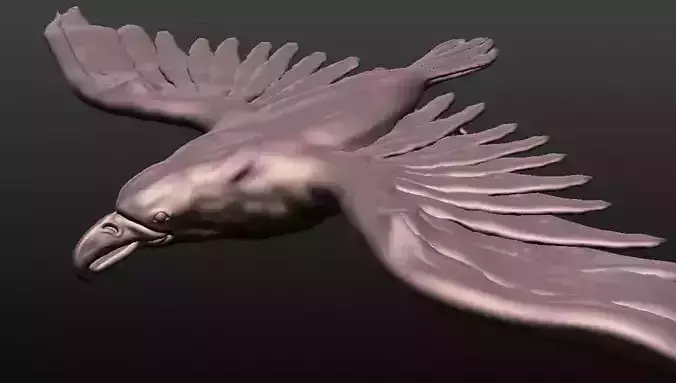 eagle sculpted