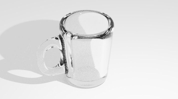Glass Low-poly 3D model_1