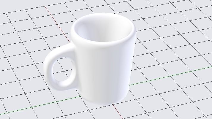 Glass Low-poly 3D model_2
