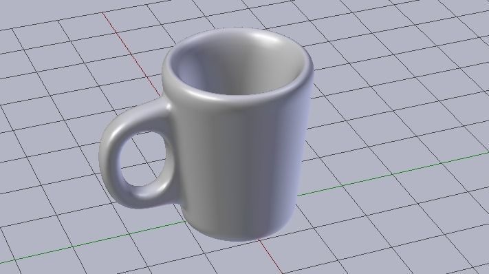 Glass Low-poly 3D model_3