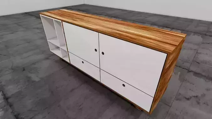 mueble credenza Low-poly 3D model