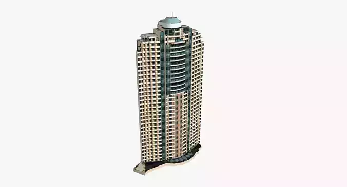 Admiralty Towers II Low-poly 3D model