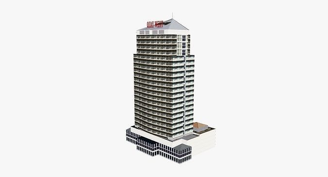 Quay West Apartment Low-poly 3D model