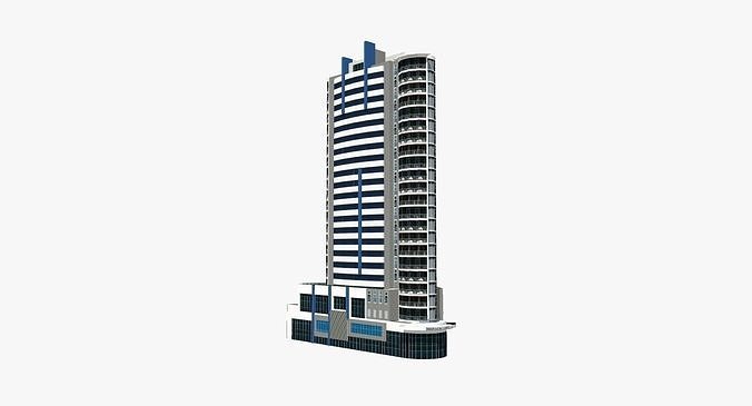Observatory Tower Low-poly 3D model