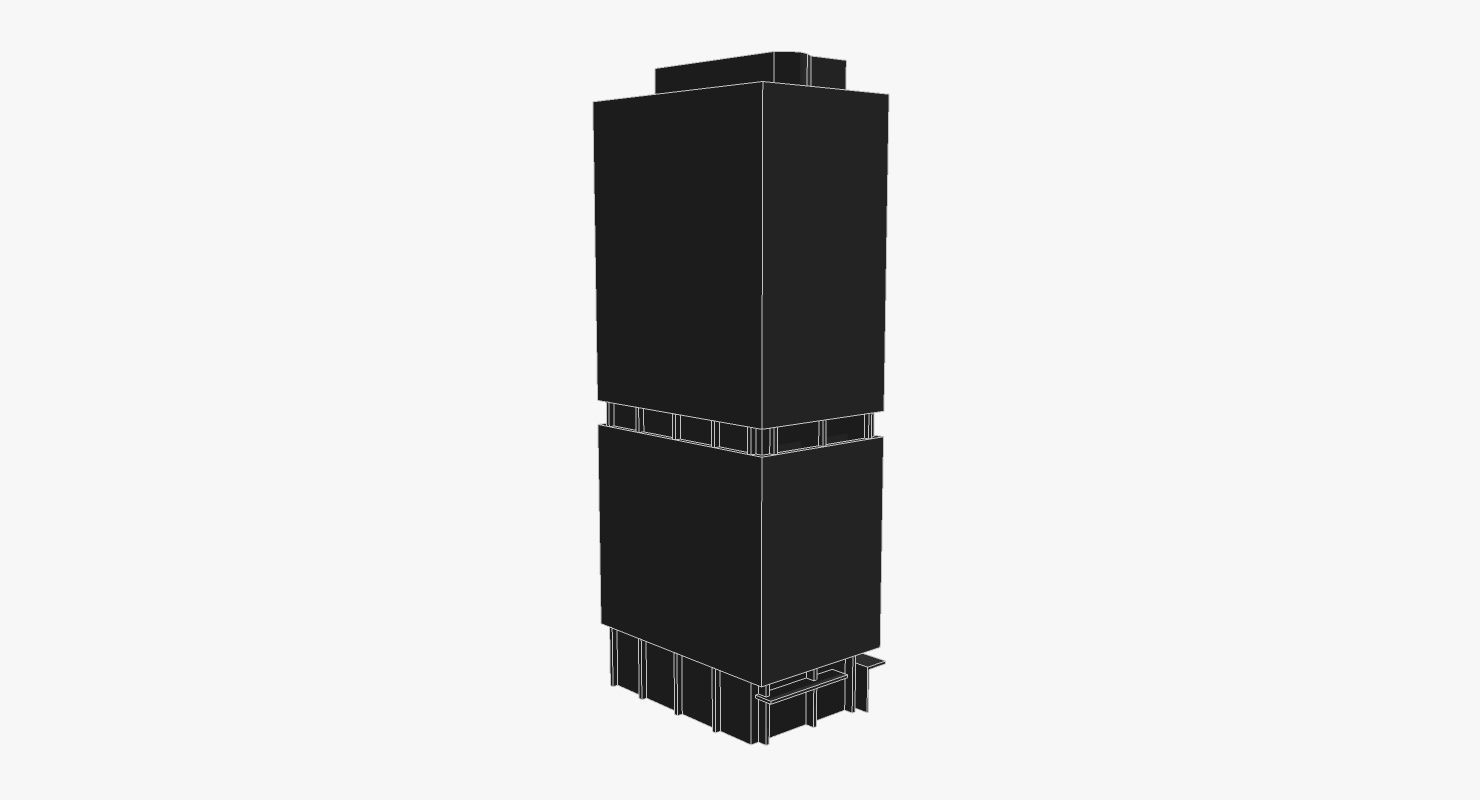 400 George Street Low-poly 3D model_7