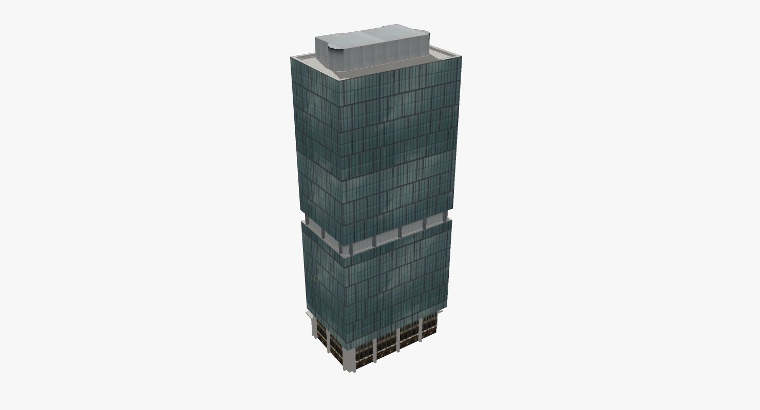 400 George Street Low-poly 3D model_4