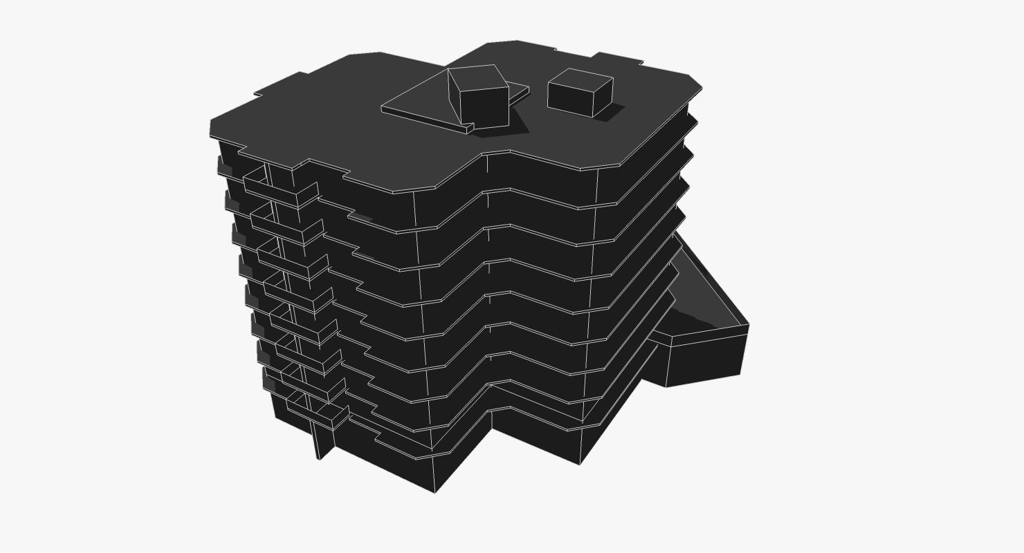 29 George Street Low-poly 3D model_7