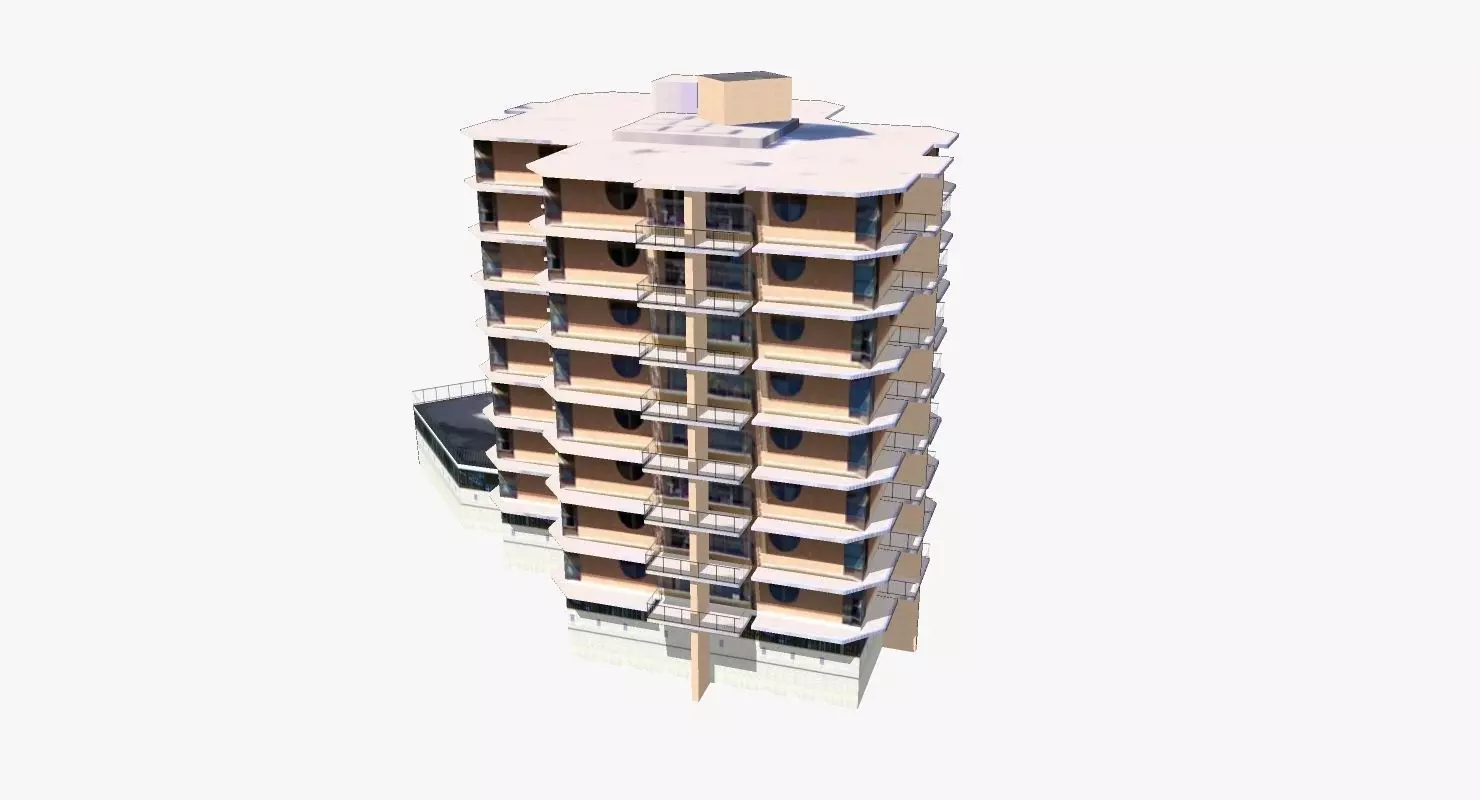 29 George Street Low-poly 3D model_0