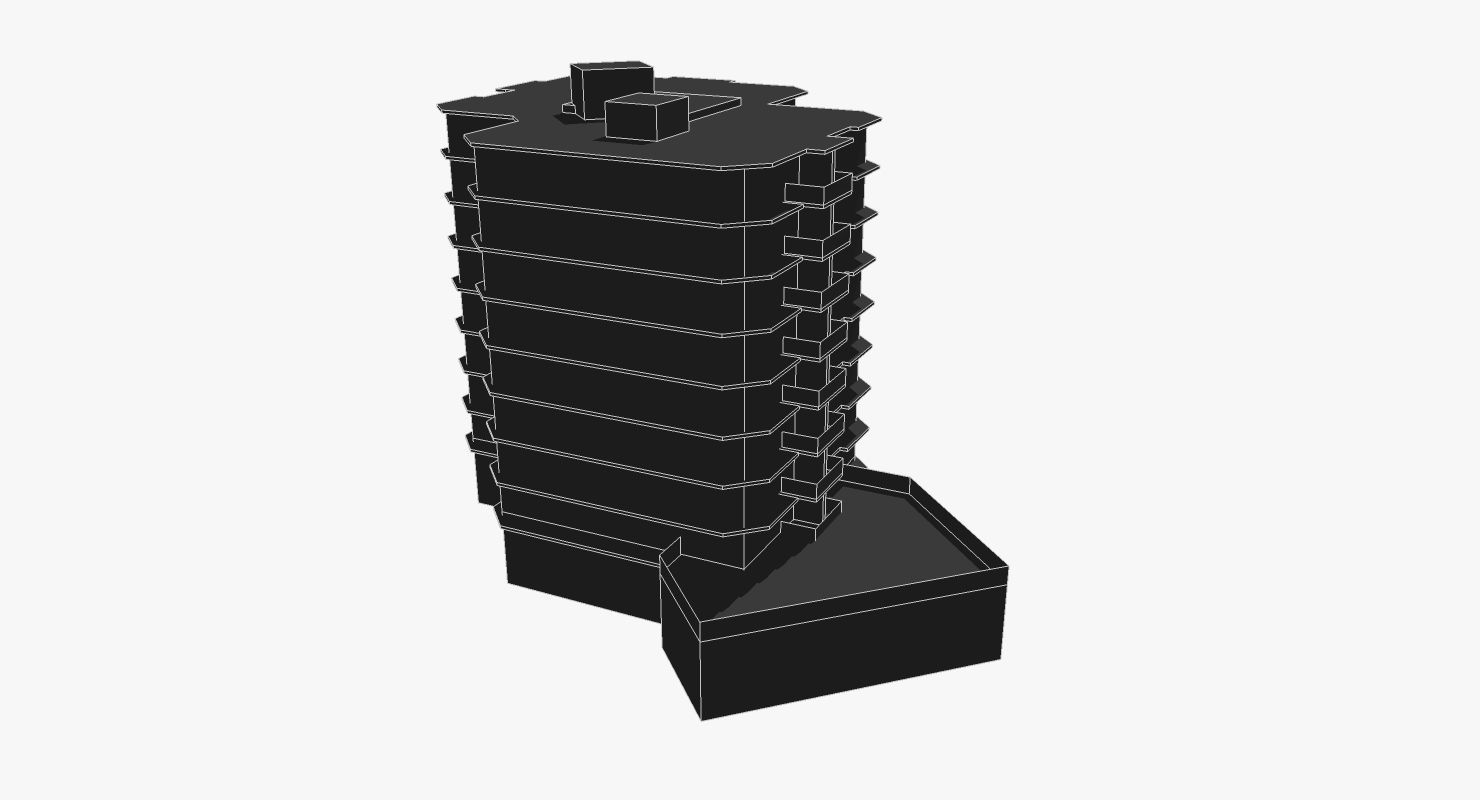 29 George Street Low-poly 3D model_5