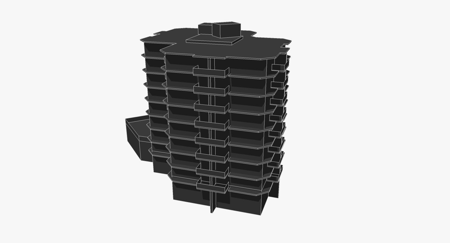 29 George Street Low-poly 3D model_1