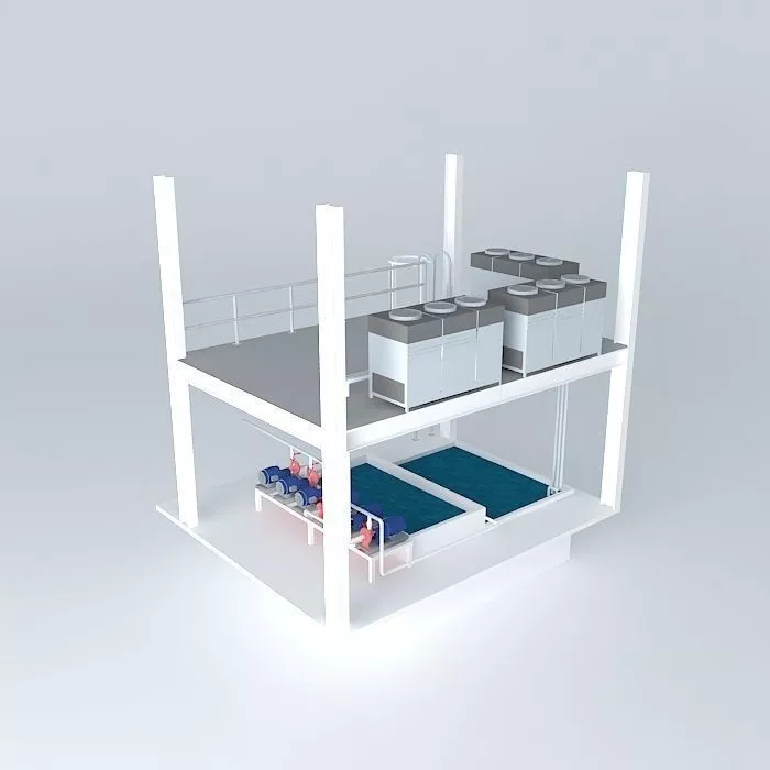 Plant cooling system HDP Free 3D model