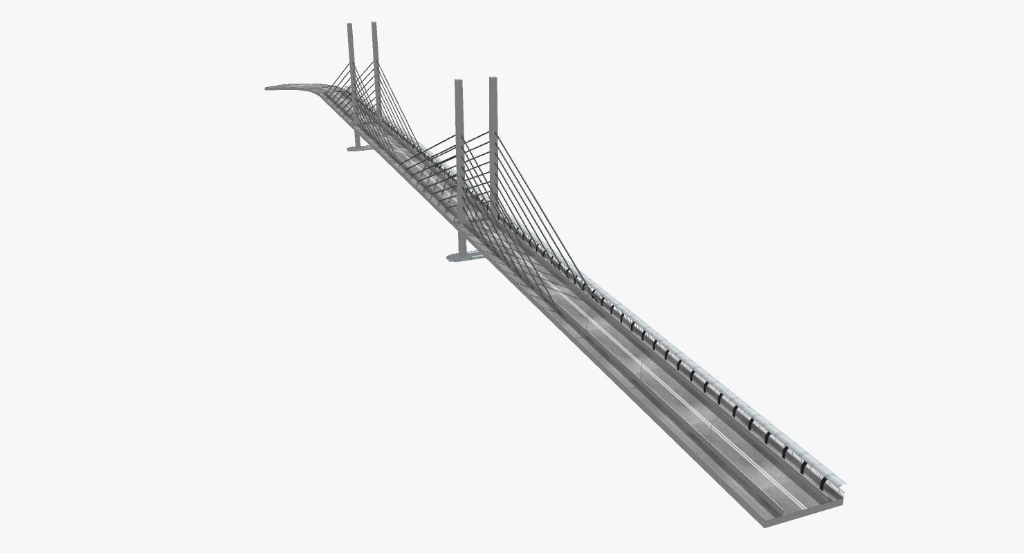 Elleanor Shonnel Bridge Low-poly 3D model_2