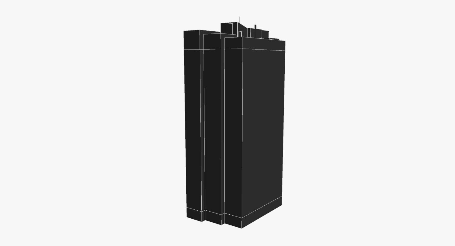 444 Queen Street Low-poly 3D model_1