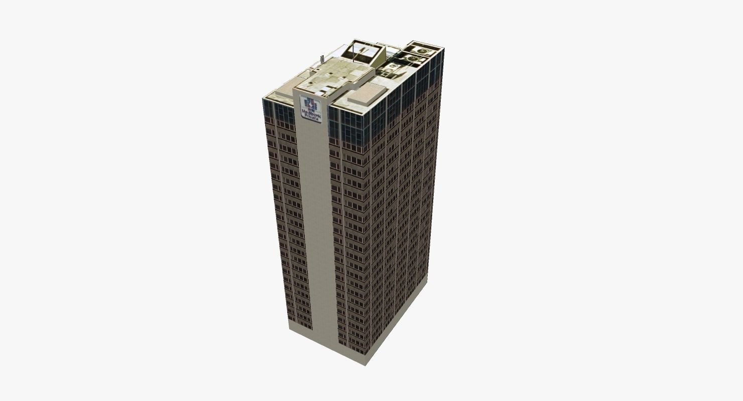 444 Queen Street Low-poly 3D model_4