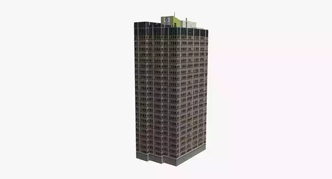 444 Queen Street Low-poly 3D model