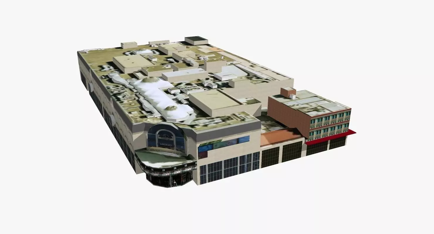 The Myer Center Brisbane Low-poly 3D model_0