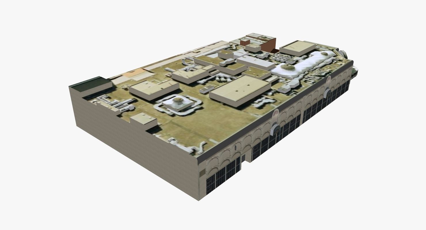 The Myer Center Brisbane Low-poly 3D model_2