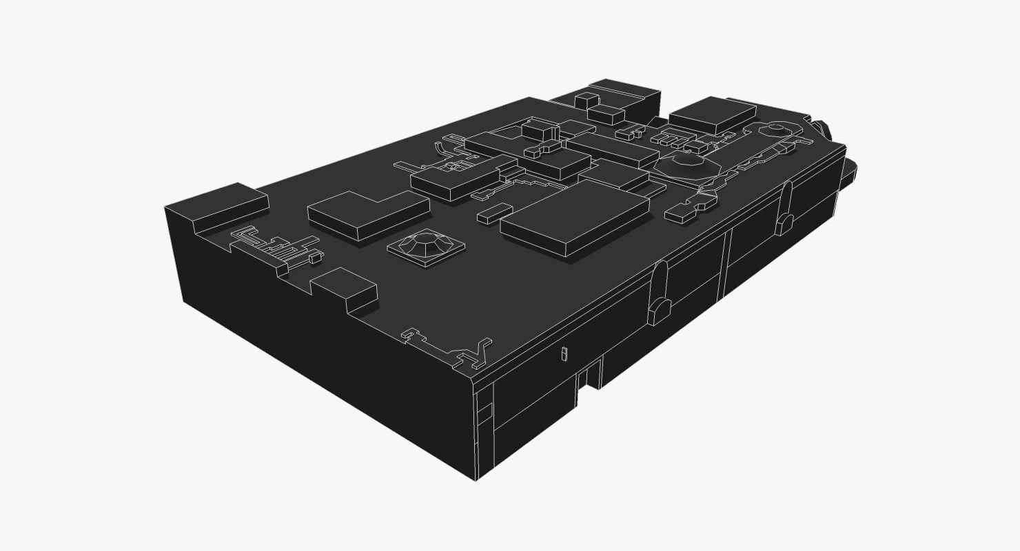 The Myer Center Brisbane Low-poly 3D model_3