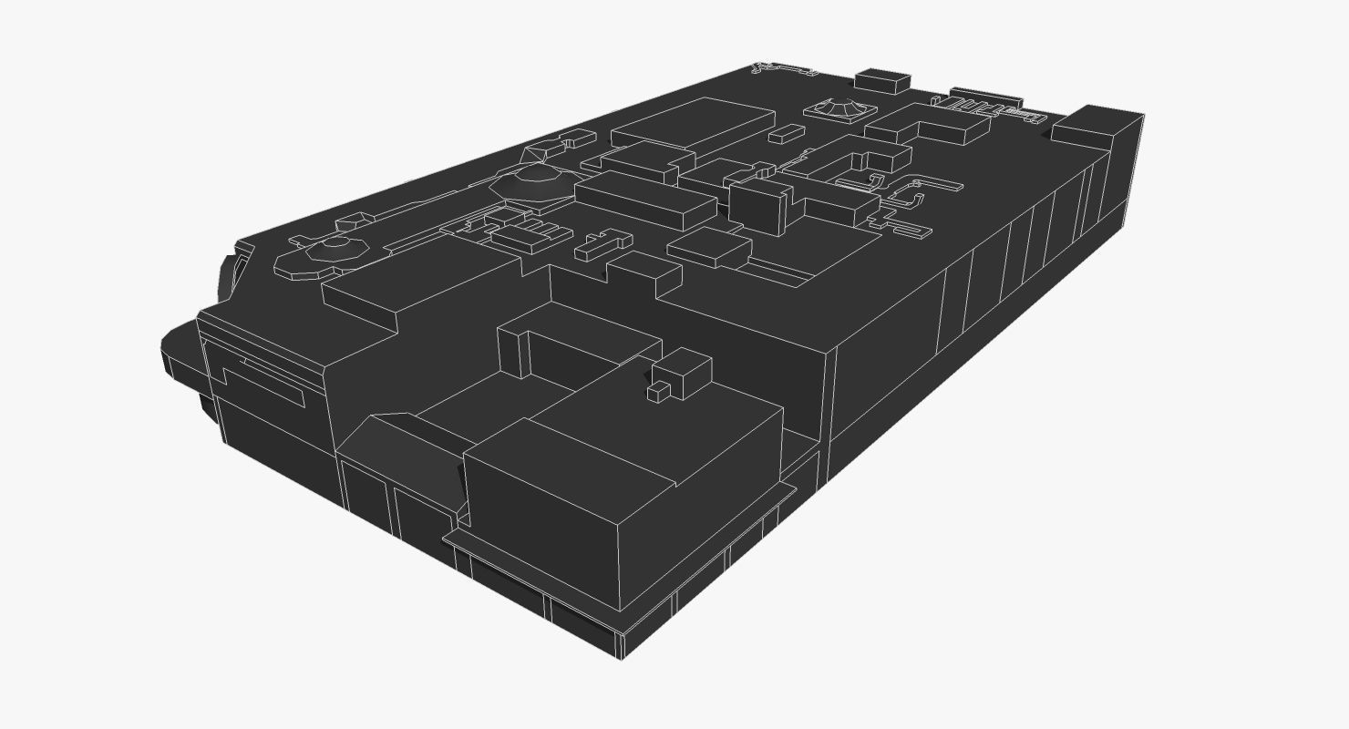 The Myer Center Brisbane Low-poly 3D model_5