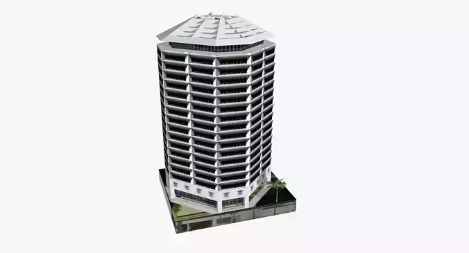 33 Charlotte Street Low-poly 3D model