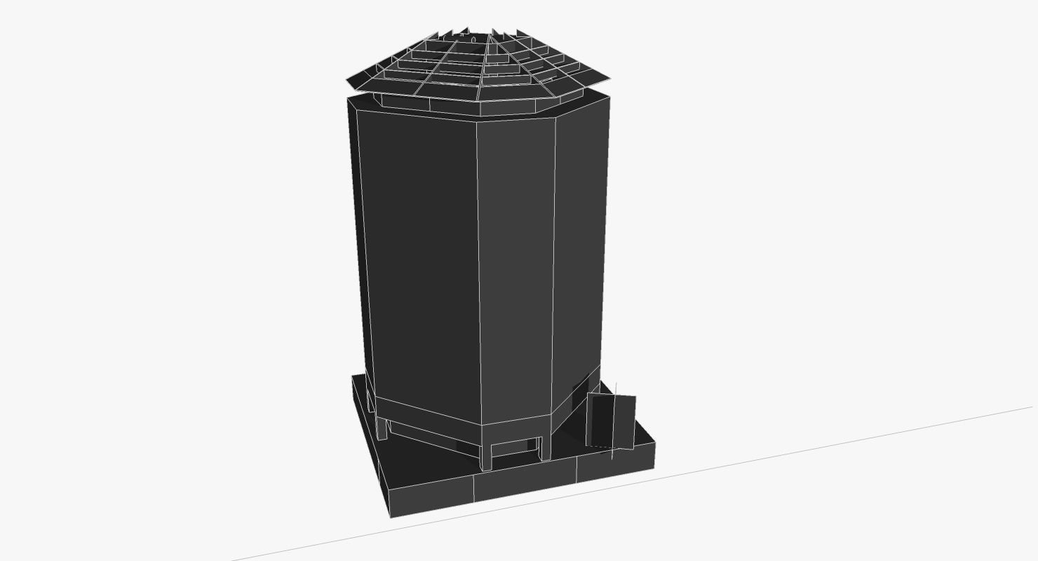 33 Charlotte Street Low-poly 3D model_1