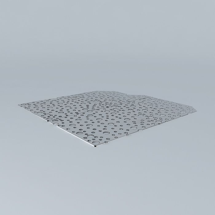 Aluminium Panel Decor 3D model_3