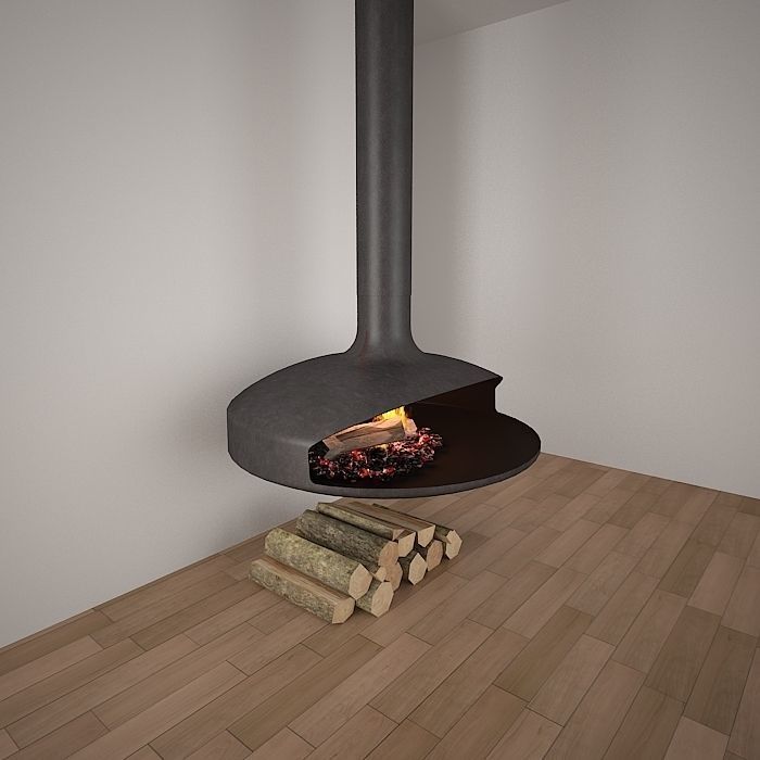 Fire place 04 3D model_1