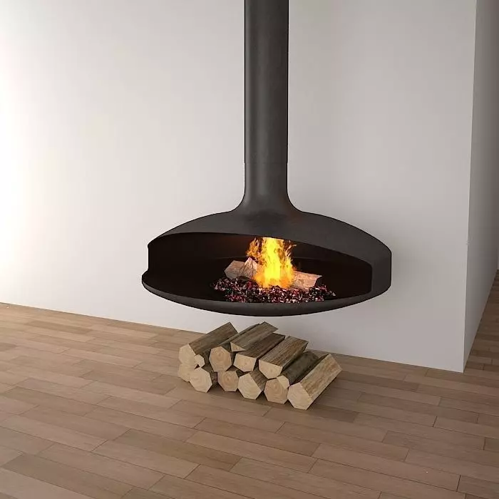 Fire place 04 3D model_0