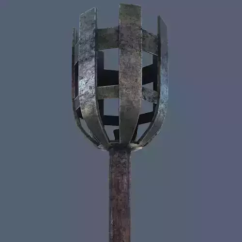 Medieval Torch in 2 Versions