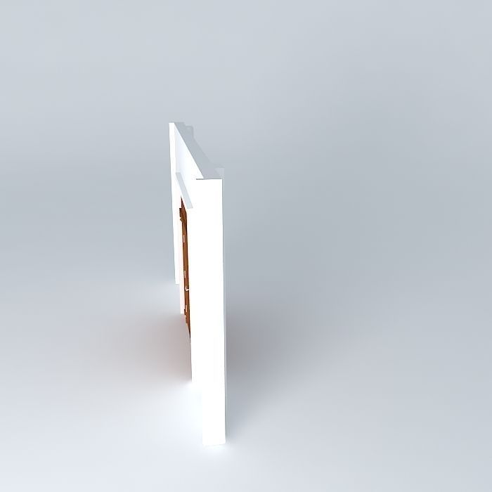 Main Door 2 panels 3D model_2