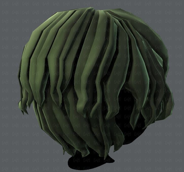 3D Hair style for boy V57 Low-poly 3D model_20