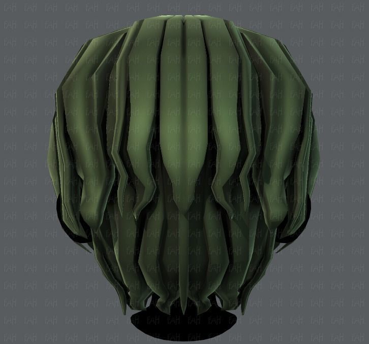 3D Hair style for boy V57 Low-poly 3D model_21