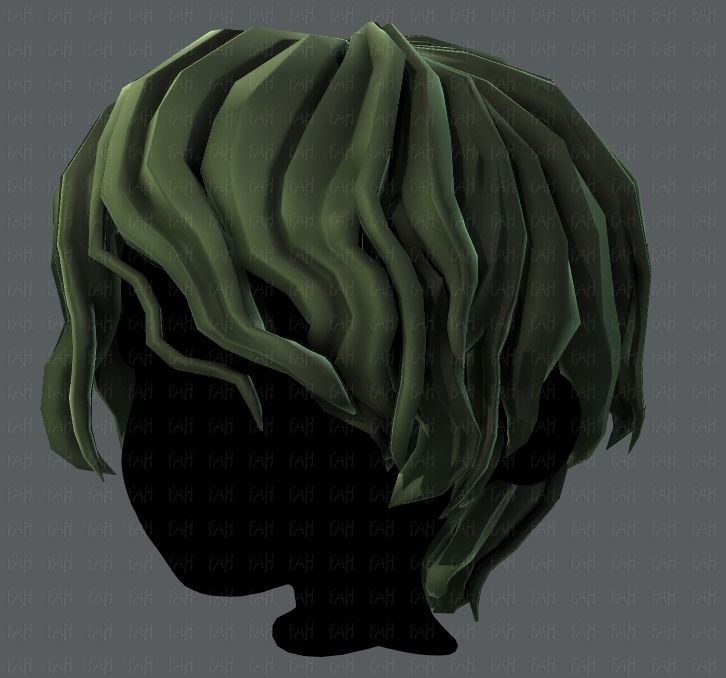3D Hair style for boy V57 Low-poly 3D model_24