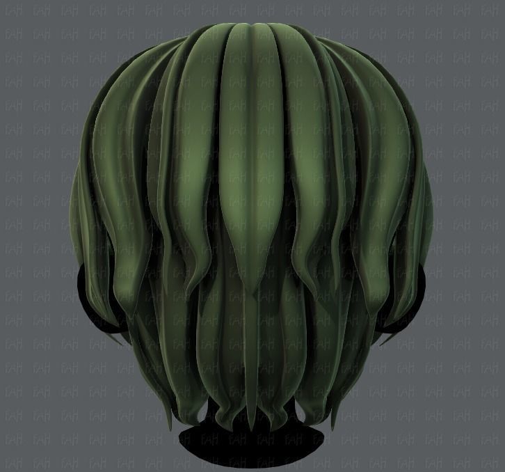 3D Hair style for boy V57 Low-poly 3D model_5