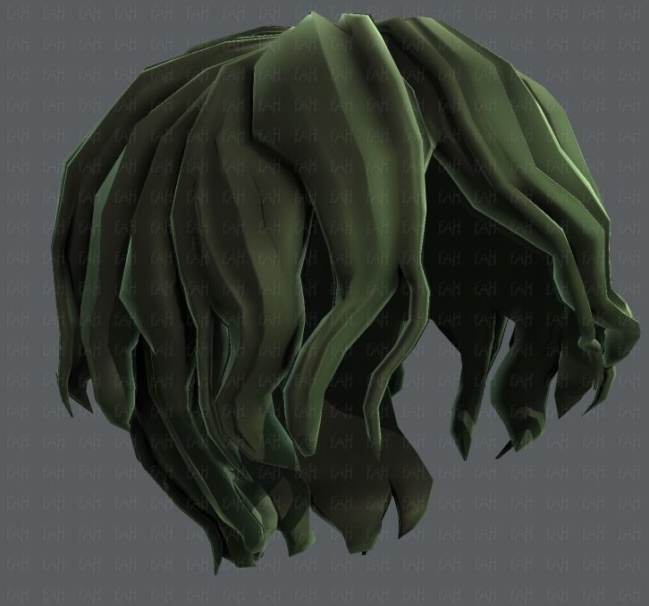 3D Hair style for boy V57 Low-poly 3D model_43