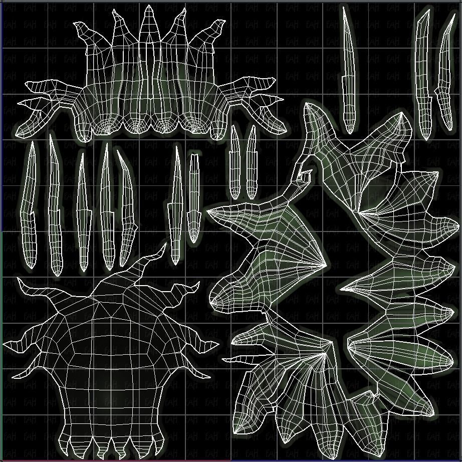 3D Hair style for boy V57 Low-poly 3D model_45