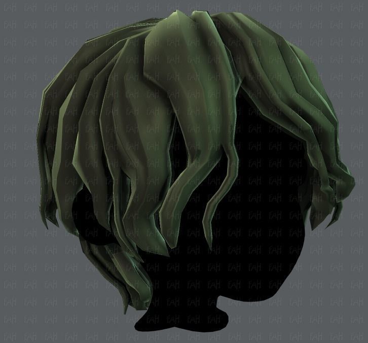 3D Hair style for boy V57 Low-poly 3D model_18