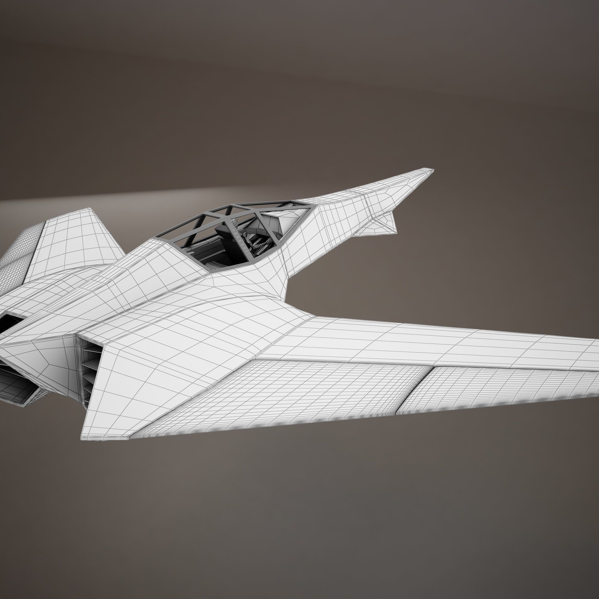 HD Spaceship 3D model_25