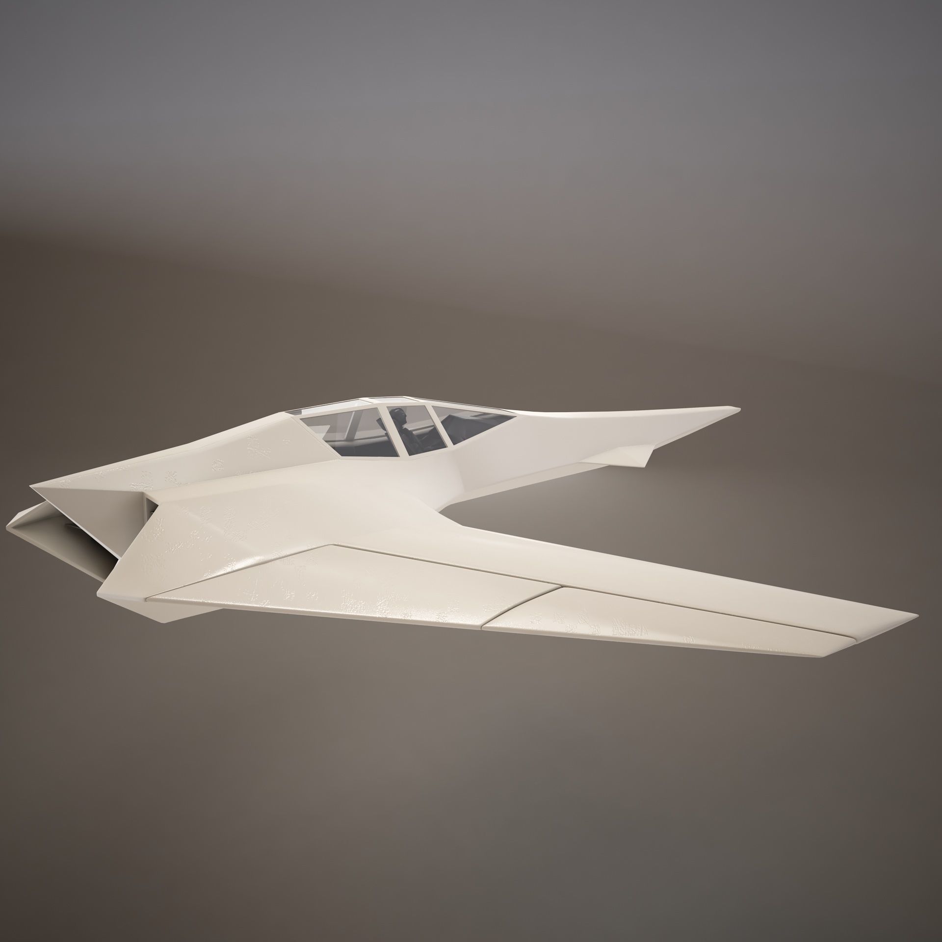 HD Spaceship 3D model_3