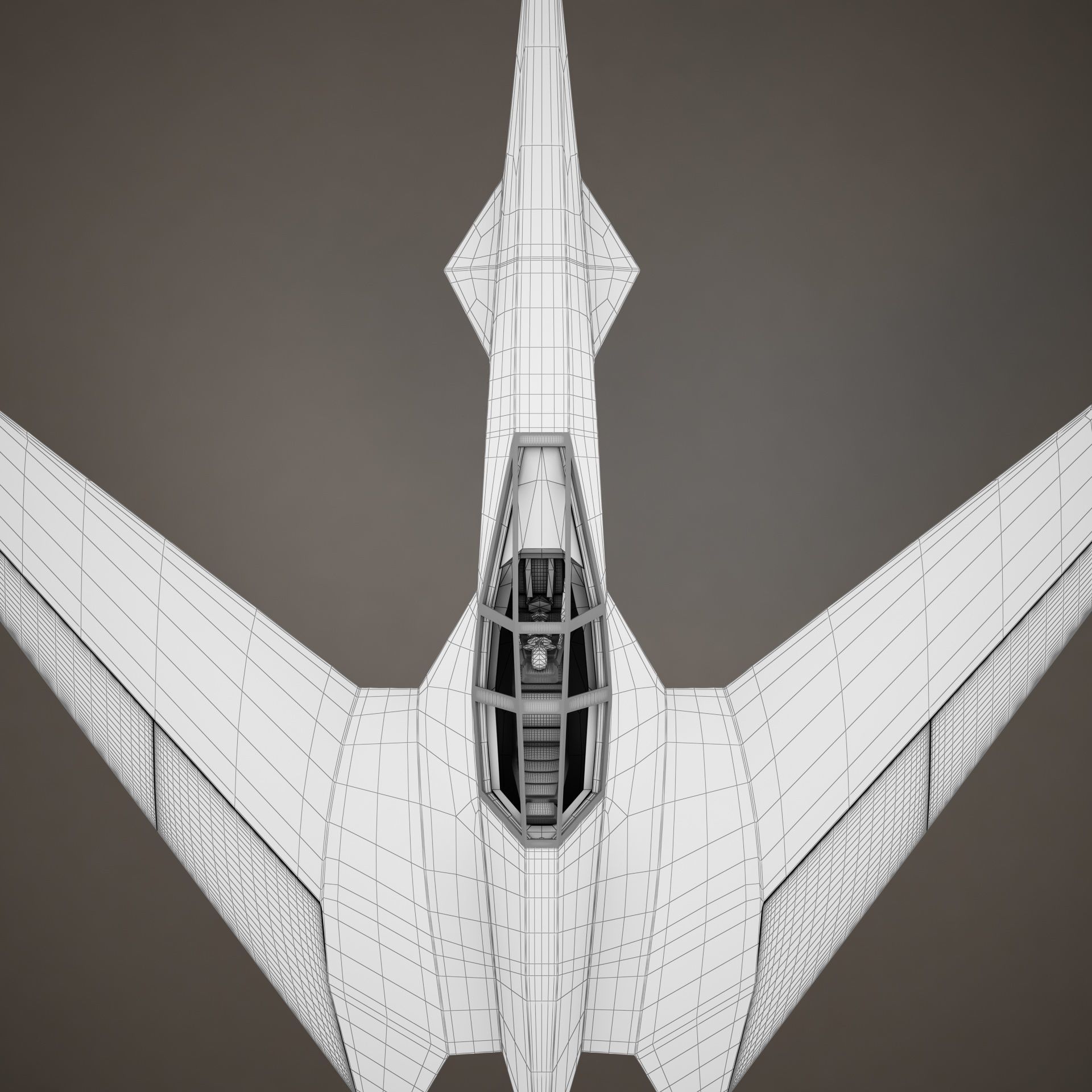 HD Spaceship 3D model_30