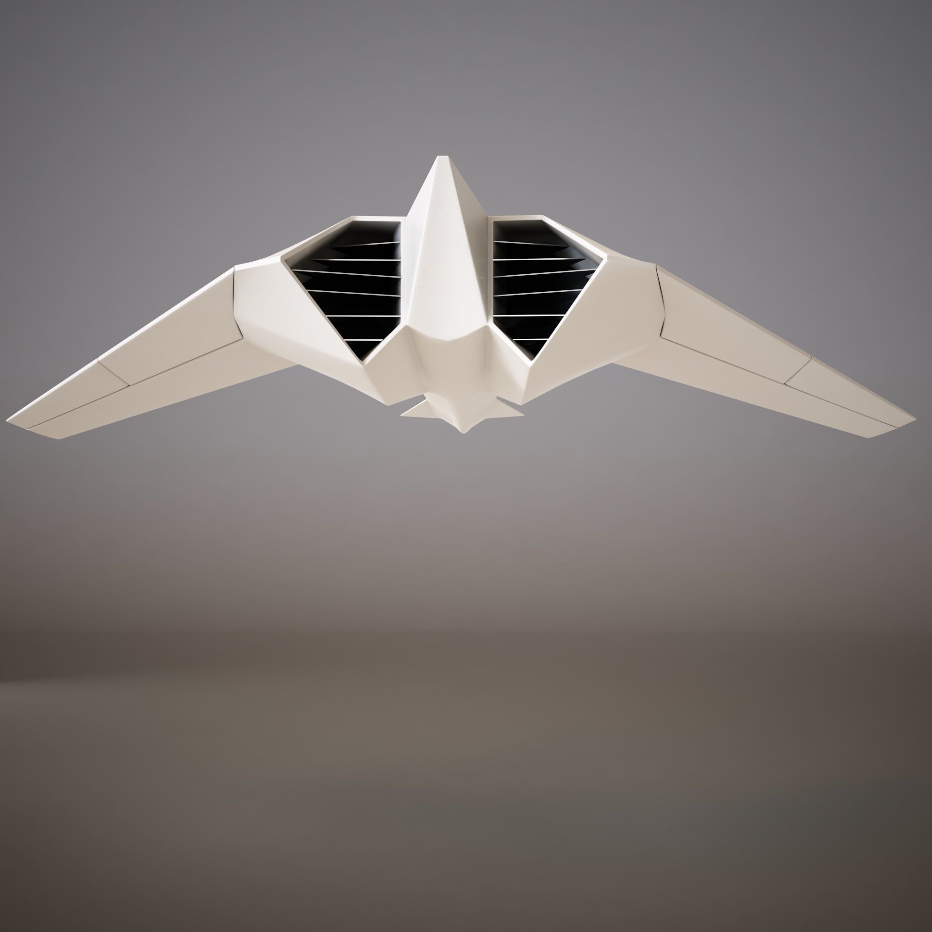 HD Spaceship 3D model_4