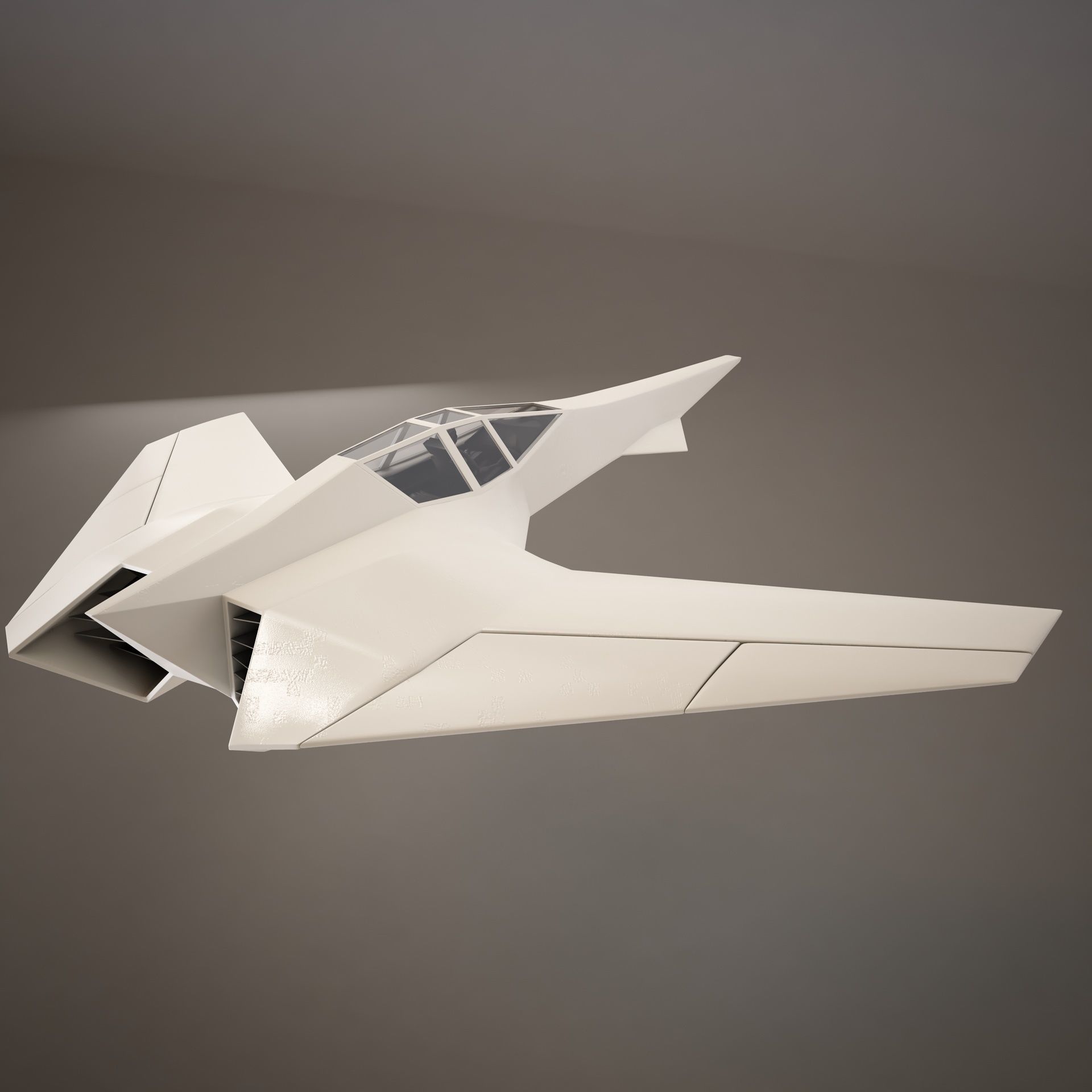 HD Spaceship 3D model_2