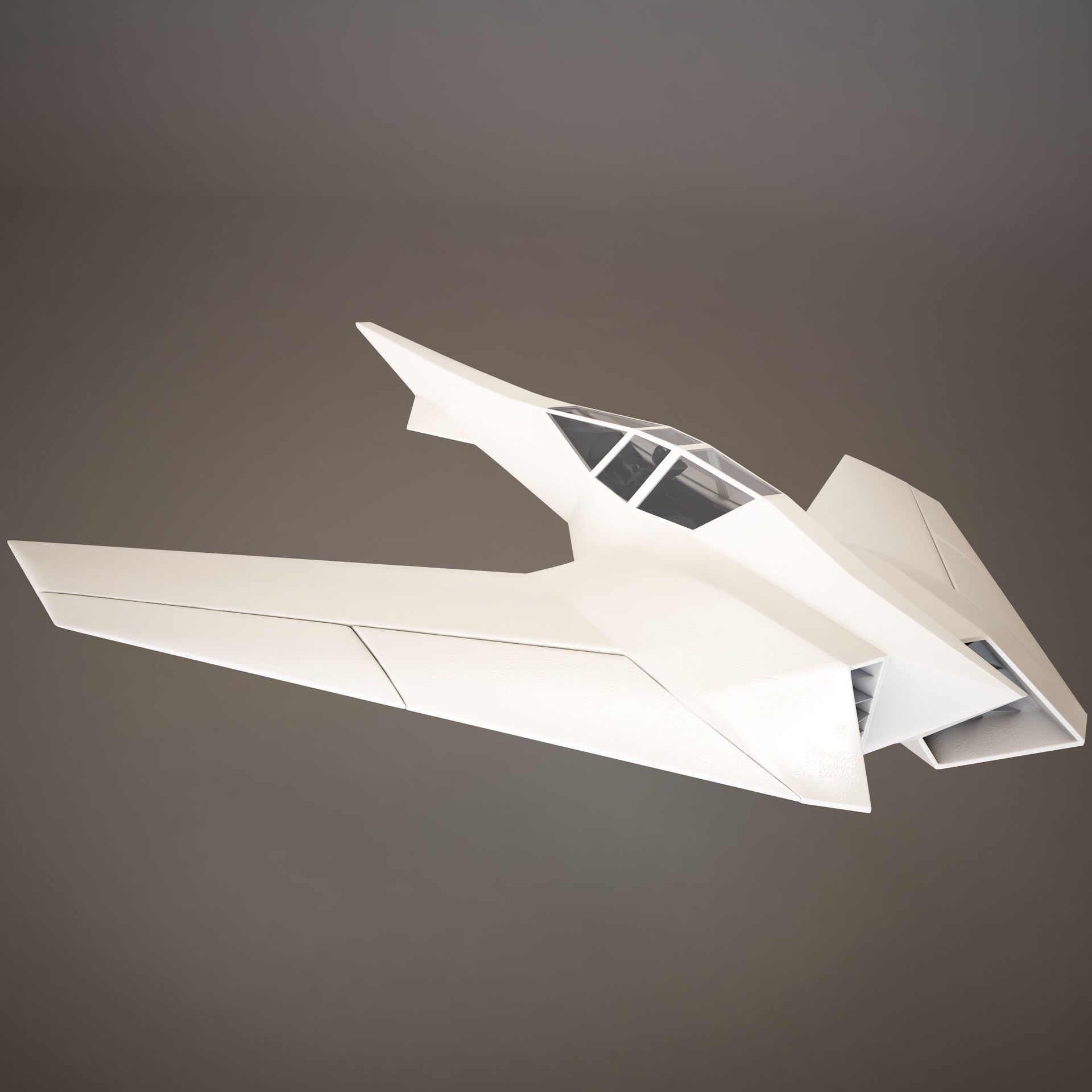 HD Spaceship 3D model_6