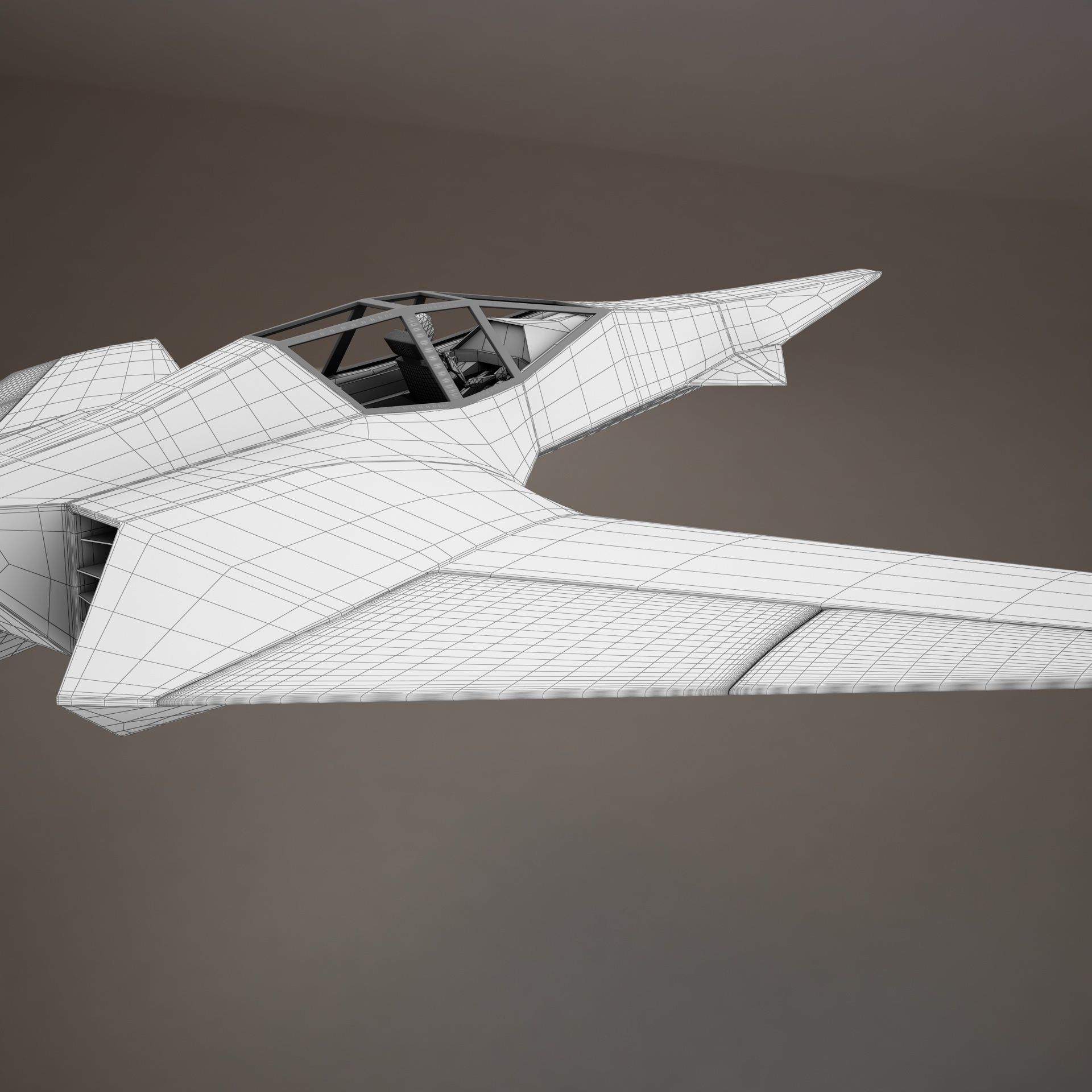 HD Spaceship 3D model_27