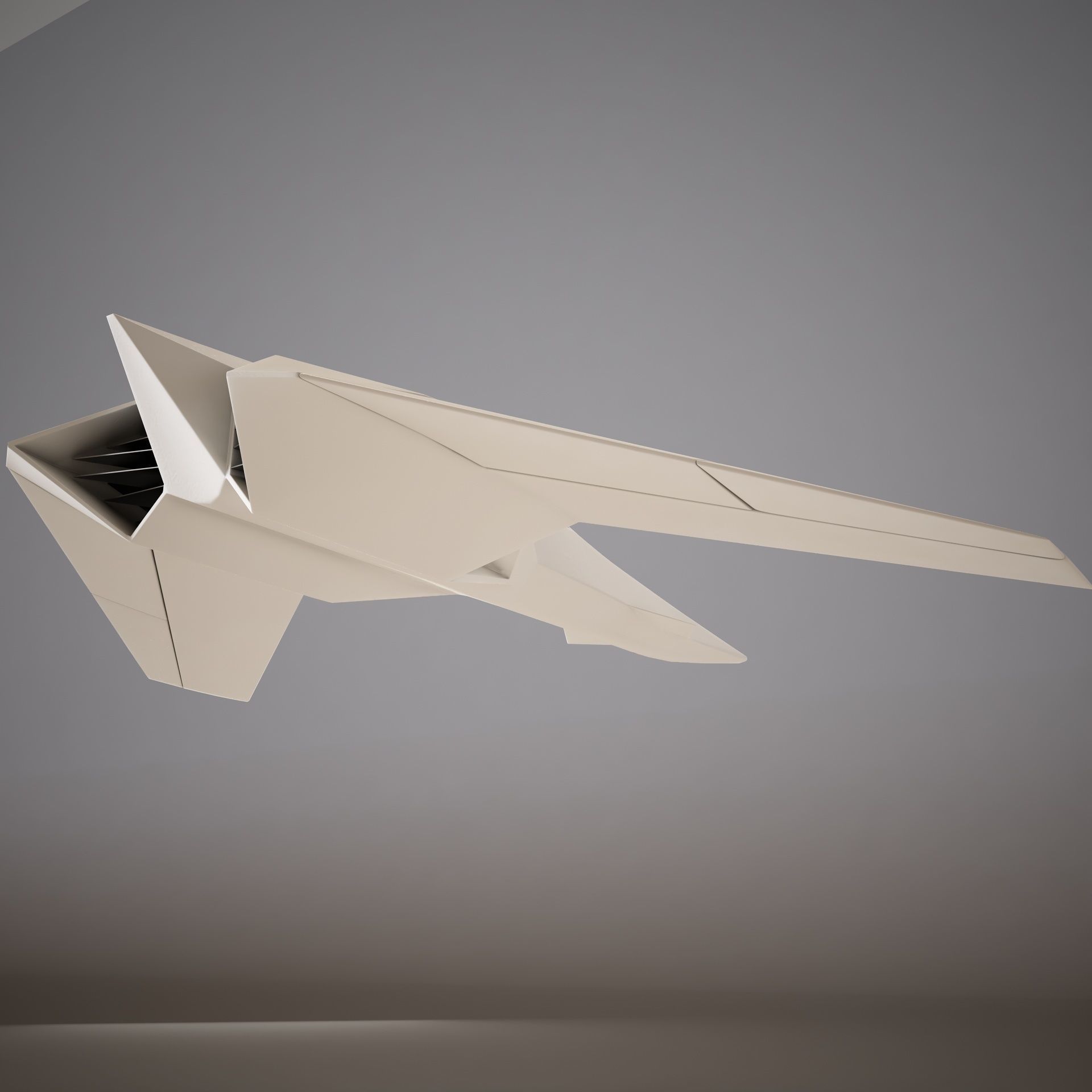 HD Spaceship 3D model_7