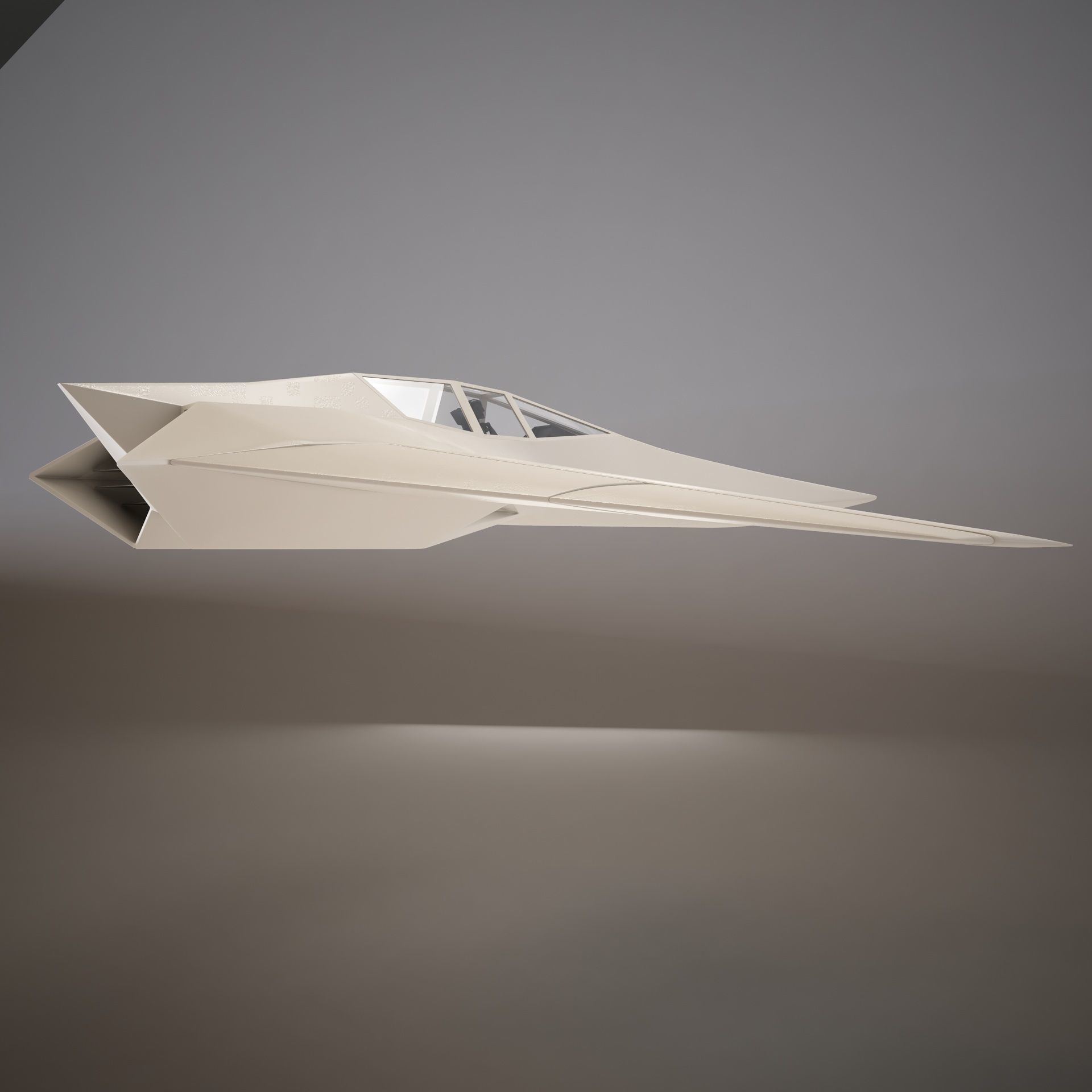 HD Spaceship 3D model_5