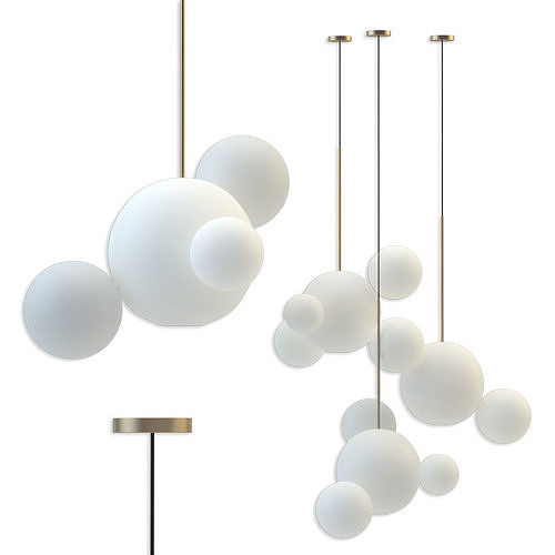 Giopato Coombes Bolle Frosted Pendant Bubbles 3 3D model